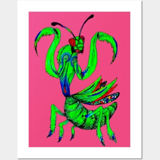 Graffitti Mantis Posters and Art